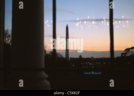 View from the White House, Washington DC Stock Photo