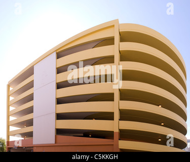 Multi-level Parking Garage in Anchorage, Alaska USA. © Craig M. Eisenberg Stock Photo