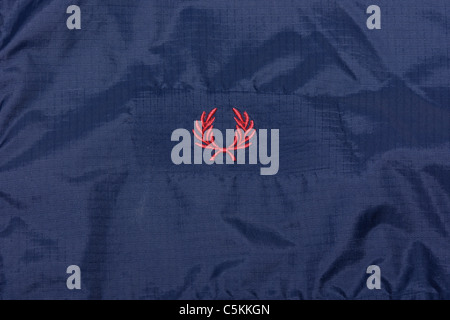 Fred Perry sportswear men's overhead nylon rain jacket cagoule. Logo Stock Photo: 37926509 - Alamy
