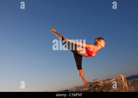 Tuladandasana or Balancing Stick Pose is an advanced yoga postur Stock  Photo - Alamy