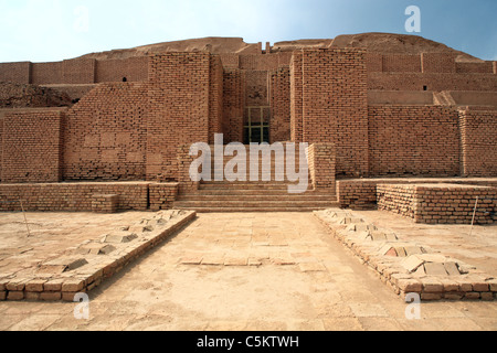 Elamite ziqqurat (13th century BC), UNESCO World Heritage Site, Chogha Zanbil (Tchogha Zanbil), province Khuzestan, Iran Stock Photo