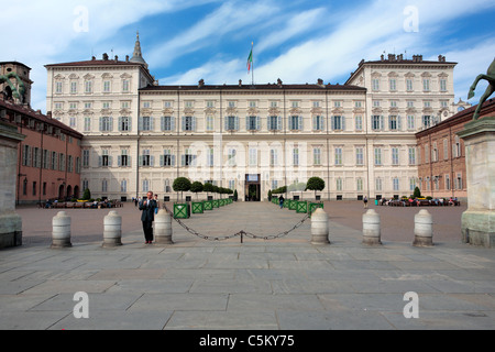 Royal palace, Piazza Castello, Turin, Piedmont, Italy Stock Photo