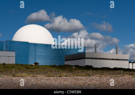 Sizewell A And B (with Dome) Nuclear Power Stations On The Suffolk 