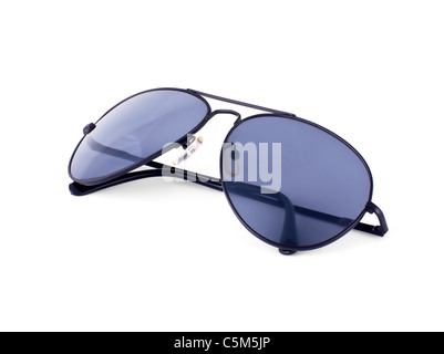 Aviator sunglasses isolated on white background