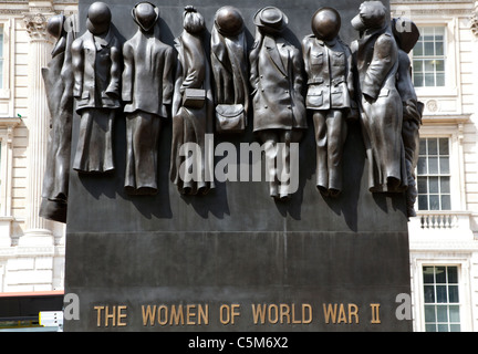 The Women of World War II memorial, Whitehall, London Stock Photo