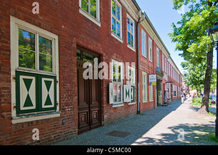 Shutter in the Dutch Quarter, Potsdam, Brandenburg, Germany Stock Photo