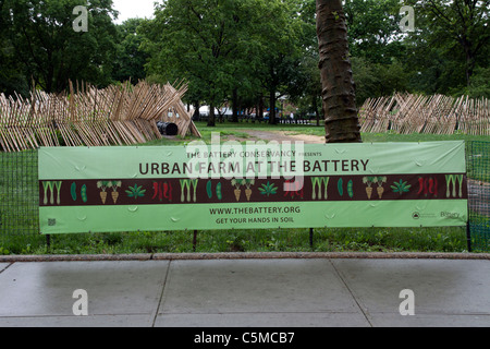 Urban Garden Battery Park Manhattan New York City New York USA Stock Photo