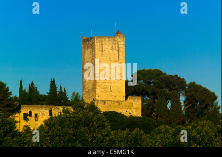 Medieval Castel, Sommieres, Gard, France Stock Photo