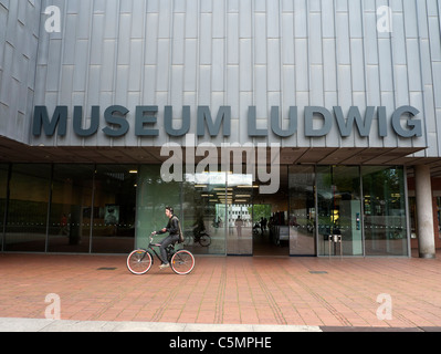 Exterior view of Museum Ludwig modern art museum in Cologne Germany Stock Photo