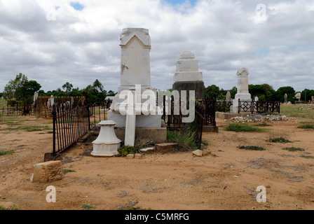 Old Pioneer Cemetery in Charters Towers - Queensland, Australia Stock Photo