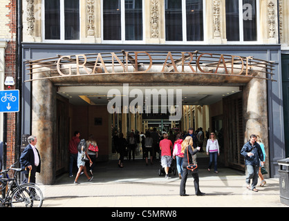 Entrance to Grand Arcade Cambridge England Stock Photo