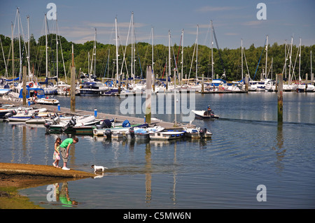 Boat marina at Buckler's Hard, Hampshire, England, United Kingdom Stock Photo