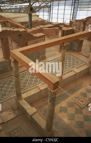 Terrace houses also called the houses of the rich Ephesus Turkey Stock Photo