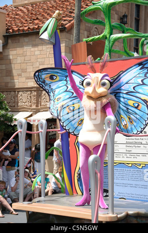 gypsy from disney pixars a bugs life in the countdown to fun parade on the streets of walt disney world Stock Photo