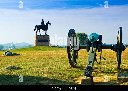 Brig. General George Meade. Cemetery Ridge. Gettysburg National Military Park, PA. USA Stock Photo