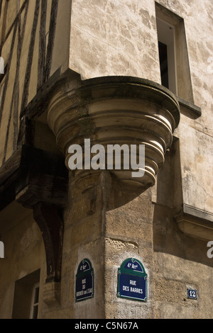 Medieval architecture at Rue des Barres, Paris, France Stock Photo