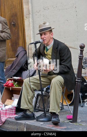 René Miller, of René Miller's Wedding Band, Paris, France Stock Photo