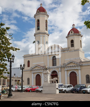 Cuba, Cienfuegos. Cathedral de la Purisima Concepcion, 1833-69. Stock Photo