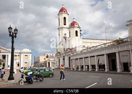 Cuba, Cienfuegos. Cathedral de la Purisima Concepcion, 1833-69. Stock Photo