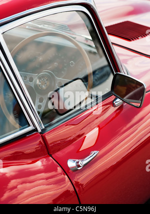 E Type Jaguar. Classic british sports car Stock Photo