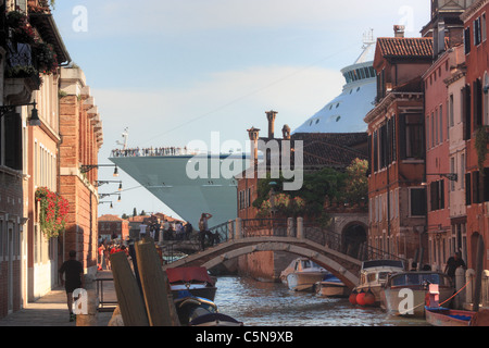 Cruise ship Voyager of the Seas in Venice Stock Photo