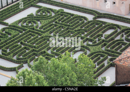 Borges Labyrinth (Labirinto Borges) at Isola Di San Giorgio Maggiore Island, Venice Stock Photo