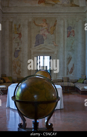 Italy,Malcontenta di Mira, the inside of Villa Foscari of the architect Andrea Palladia Stock Photo