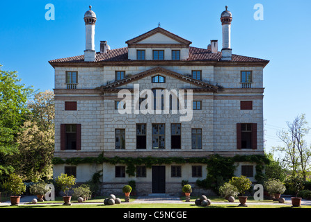 Italy,Veneto, Malcontenta di Mira, Villa Foscari (La Malcontenta) rear side, architect Andrea Palladio. Stock Photo