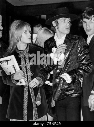 mick jagger, marianne faithfull, 1967 Stock Photo