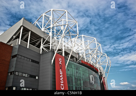 CHAMPIONS 19 TIMES, OLD TRAFFORD, HOME OF MANCHESTER UNITED Stock Photo