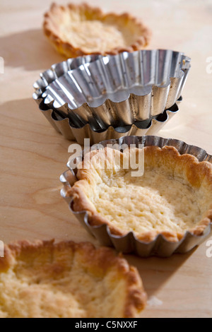 Shortcrust pastry cases Stock Photo