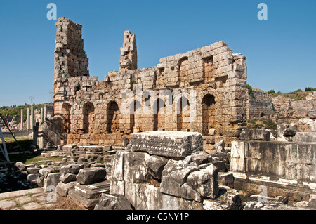 Perga, Greek Perge, ancient city of Pamphylia, Antalya Turkey,  1209  BC, worship of, 'Queen' Artemis, a purely Anatolian nature goddess, Stock Photo