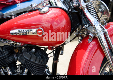 Classic Harley Davidson motorcycle. Stock Photo