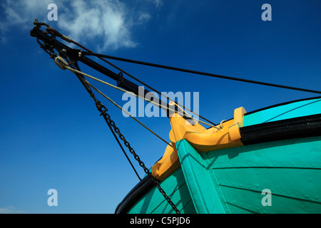 Bow of an old Thames Barge. Stock Photo