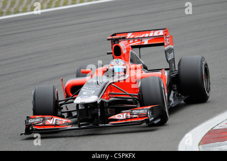 Timo Glock (GER), Marussia-Virgin during the German Formula One Grand Prix at Nuerburgring Stock Photo