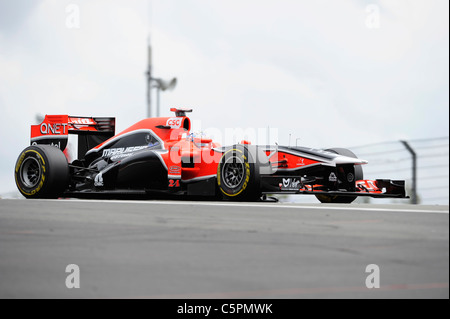 Timo Glock (GER), Marussia-Virgin during the German Formula One Grand Prix at Nuerburgring Stock Photo