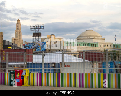 Dekalb Market at the Dekalb Avenue subway station in Brooklyn NYC Stock Photo