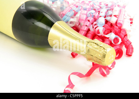 champagne bottle with white background Stock Photo