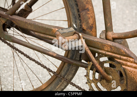 Rusty Bicycle close up shot