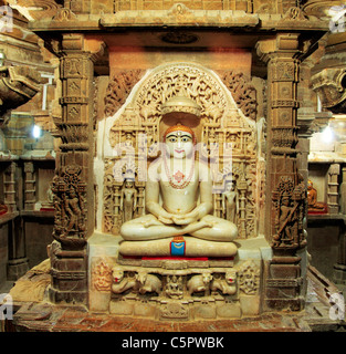 Jain Temple, Jaisalmer, Rajasthan, India Stock Photo