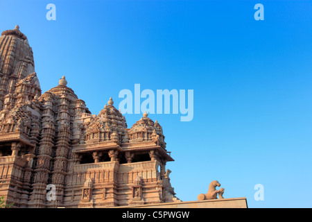 Hindu temple, Khajuraho, Madhya Pradesh, India Stock Photo