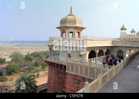 Red Fort, Khas mahal (1630-1640s), Agra, India Stock Photo