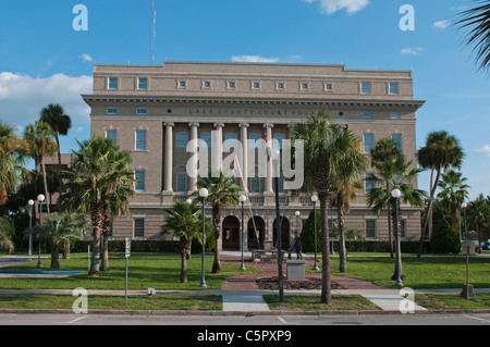 Lake County Courthouse located in Tavares, Florida United States Stock ...