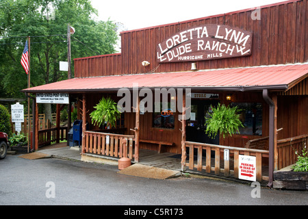 shop store and post office at the loretta lynn dude ranch hurricane mills tennessee usa Stock Photo