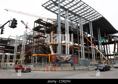 construction of the new music city center underway in Nashville Tennessee USA Stock Photo