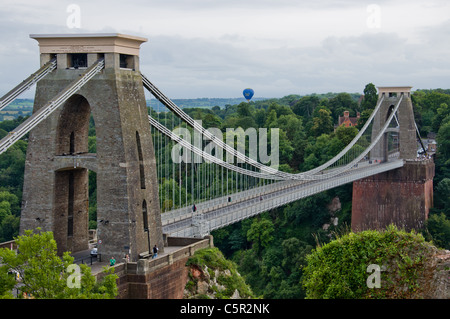 Clifton Suspension Bridge built by Brunel in Bristol, England Stock Photo