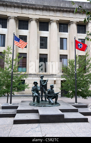 vietnam war memorial plaza Nashville Tennessee USA Stock Photo