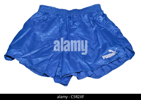 A pair of Puma vintage nylon football sportswear shorts Stock Photo Alamy