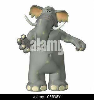 Illustration of an elephant isolated on a white background Stock Photo ...