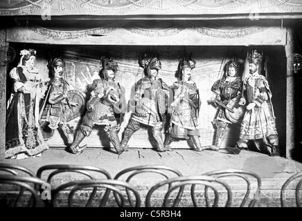 Vintage puppet theater - show Stock Photo - Alamy
